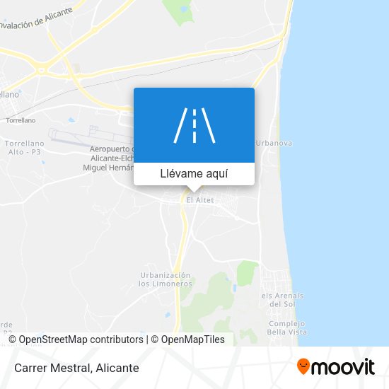 Mapa Carrer Mestral