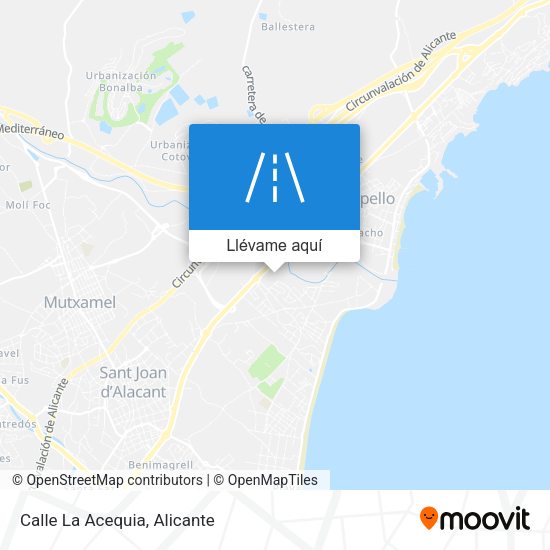 Mapa Calle La Acequia