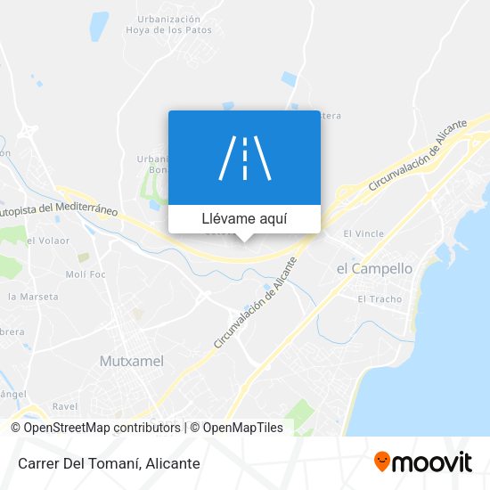 Mapa Carrer Del Tomaní