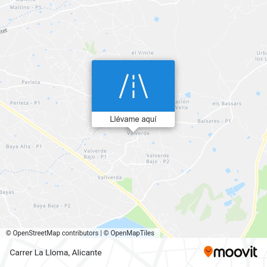 Mapa Carrer La Lloma