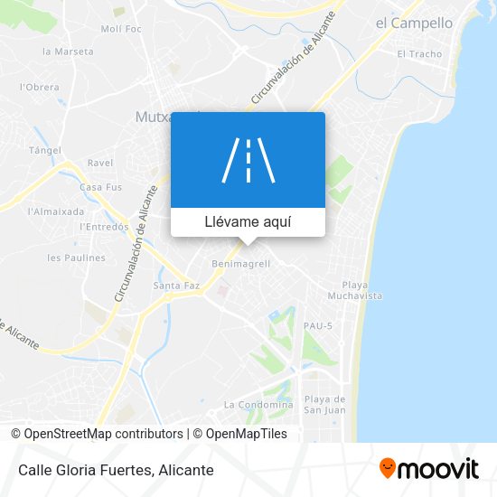 Mapa Calle Gloria Fuertes