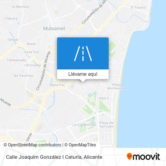 Mapa Calle Joaquim González I Caturla