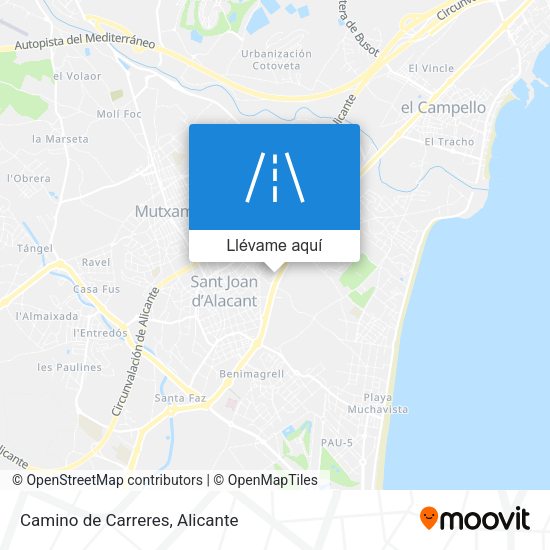 Mapa Camino de Carreres