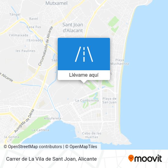 Mapa Carrer de La Vila de Sant Joan