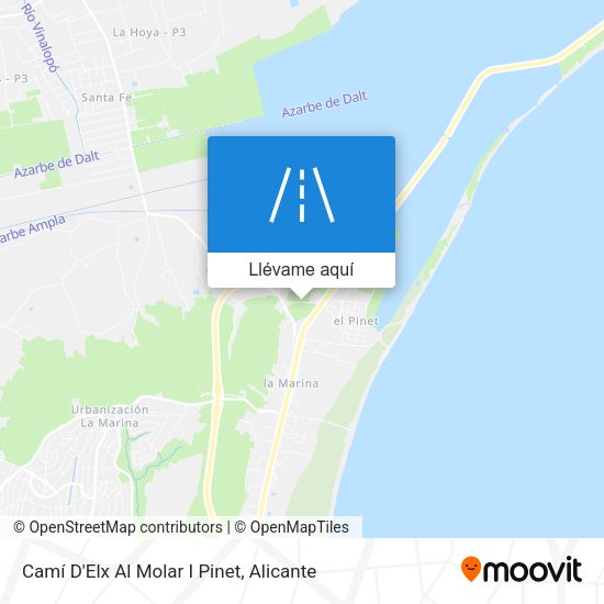 Mapa Camí D'Elx Al Molar I Pinet