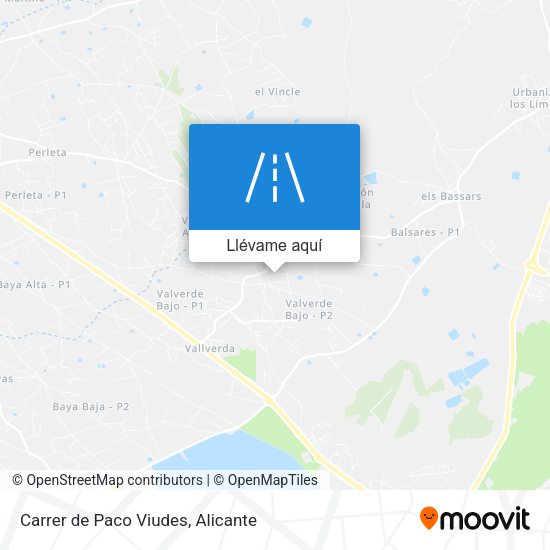 Mapa Carrer de Paco Viudes