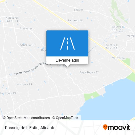 Mapa Passeig de L'Estiu