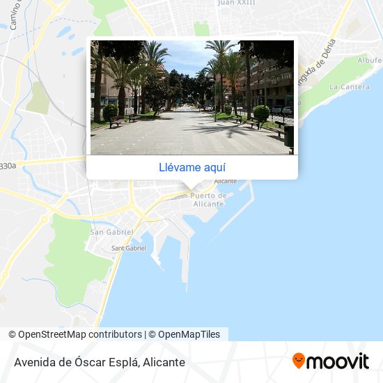 Mapa Avenida de Óscar Esplá