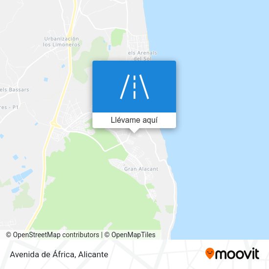 Mapa Avenida de África