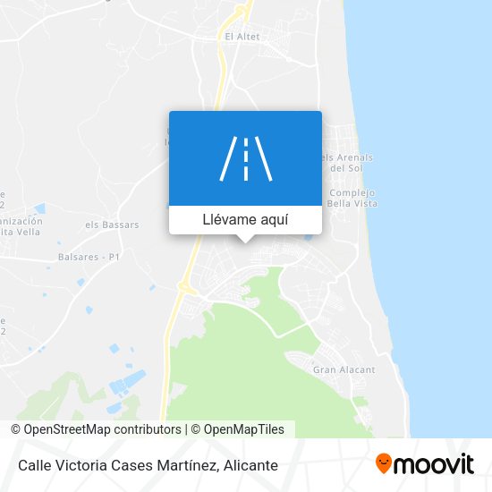Mapa Calle Victoria Cases Martínez