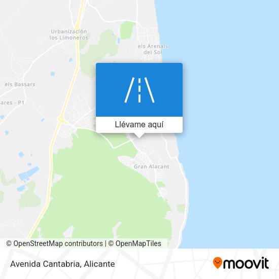 Mapa Avenida Cantabria