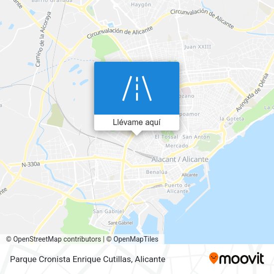 Mapa Parque Cronista Enrique Cutillas