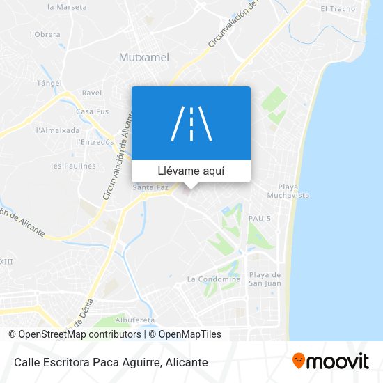 Mapa Calle Escritora Paca Aguirre