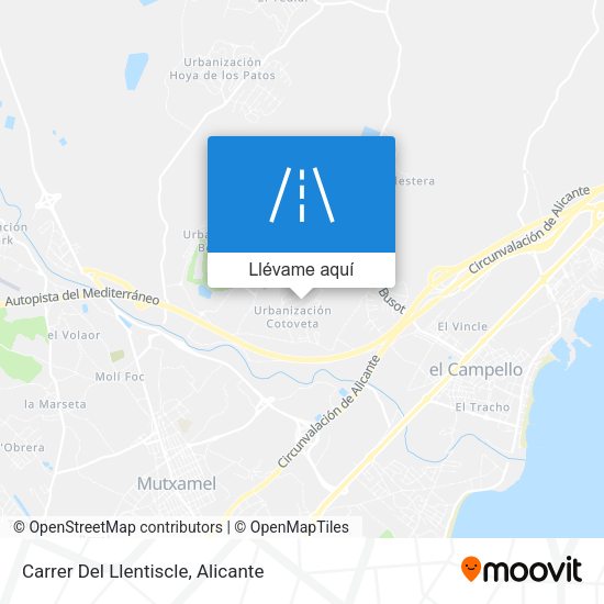Mapa Carrer Del Llentiscle