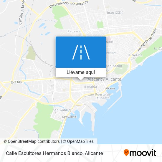 Mapa Calle Escultores Hermanos Blanco