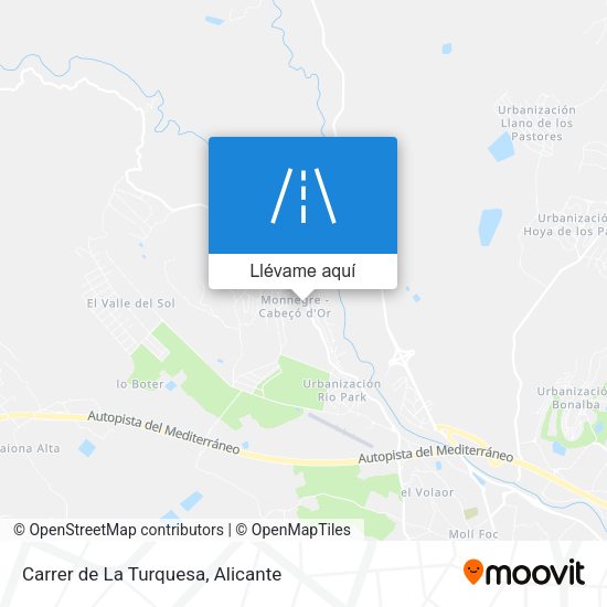 Mapa Carrer de La Turquesa