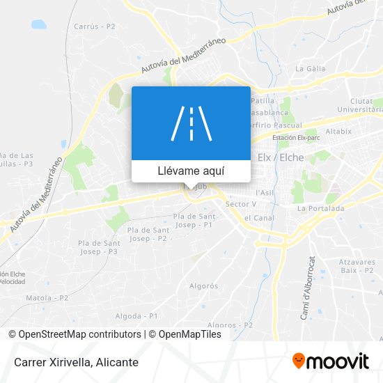 Mapa Carrer Xirivella