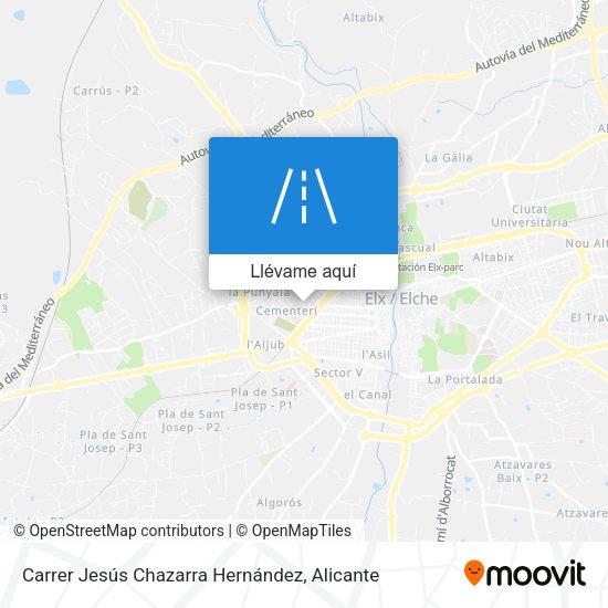 Mapa Carrer Jesús Chazarra Hernández