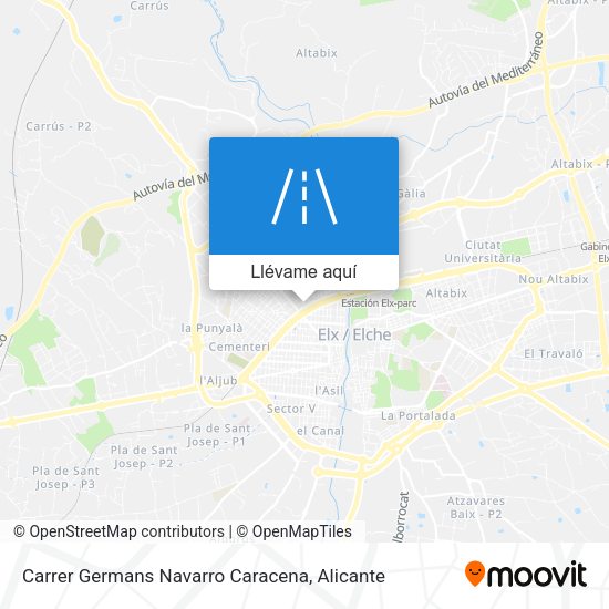 Mapa Carrer Germans Navarro Caracena