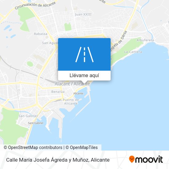 Mapa Calle María Josefa Ágreda y Muñoz