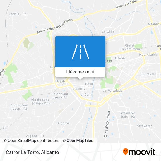 Mapa Carrer La Torre