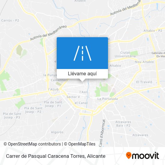 Mapa Carrer de Pasqual Caracena Torres