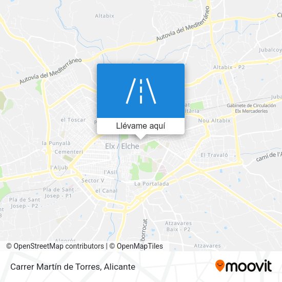 Mapa Carrer Martín de Torres