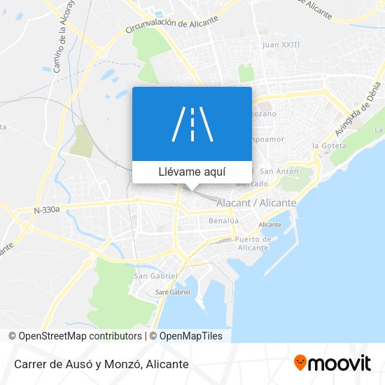 Mapa Carrer de Ausó y Monzó