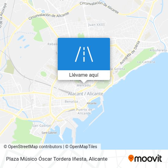 Mapa Plaza Músico Óscar Tordera Iñesta