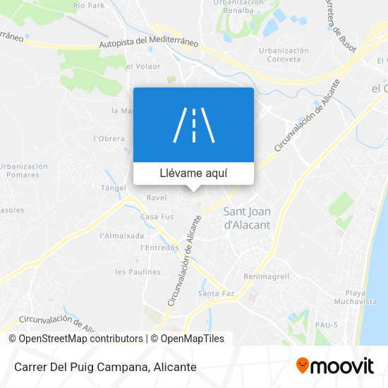 Mapa Carrer Del Puig Campana