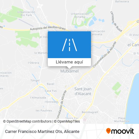 Mapa Carrer Francisco Martínez Ots