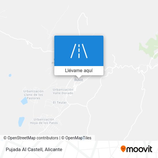 Mapa Pujada Al Castell