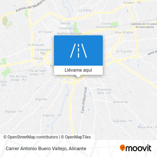 Mapa Carrer Antonio Buero Vallejo