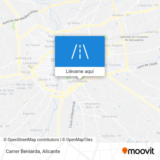 Mapa Carrer Beniarda