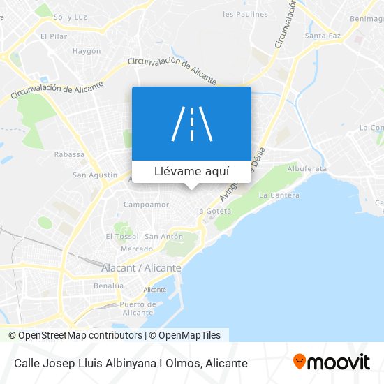 Mapa Calle Josep Lluis Albinyana I Olmos