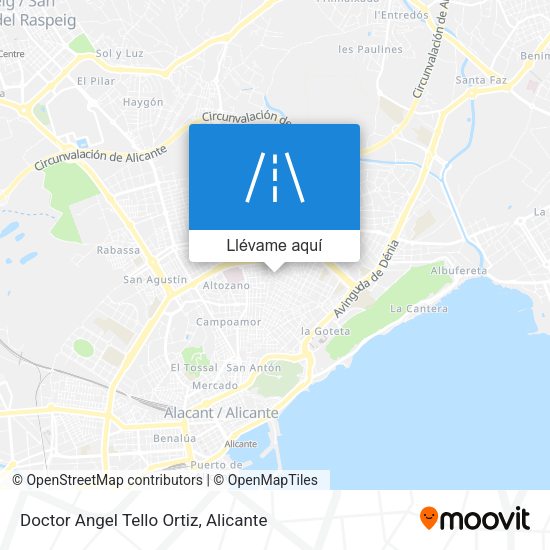 Mapa Doctor Angel Tello Ortiz