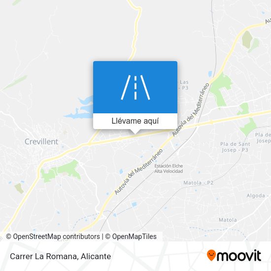 Mapa Carrer La Romana