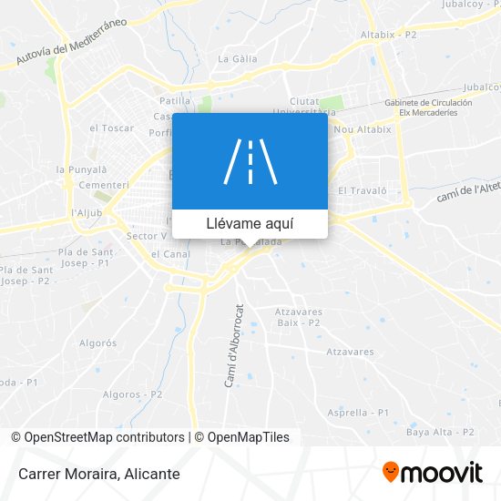 Mapa Carrer Moraira