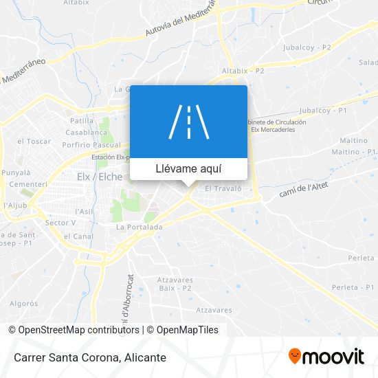 Mapa Carrer Santa Corona