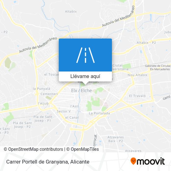 Mapa Carrer Portell de Granyana
