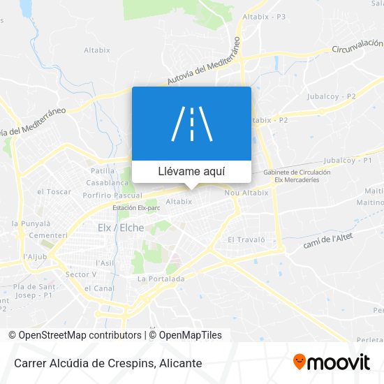 Mapa Carrer Alcúdia de Crespins