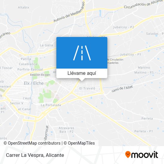 Mapa Carrer La Vespra
