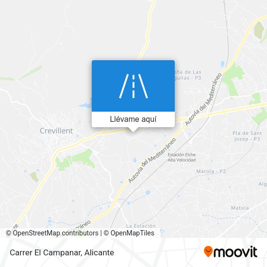 Mapa Carrer El Campanar