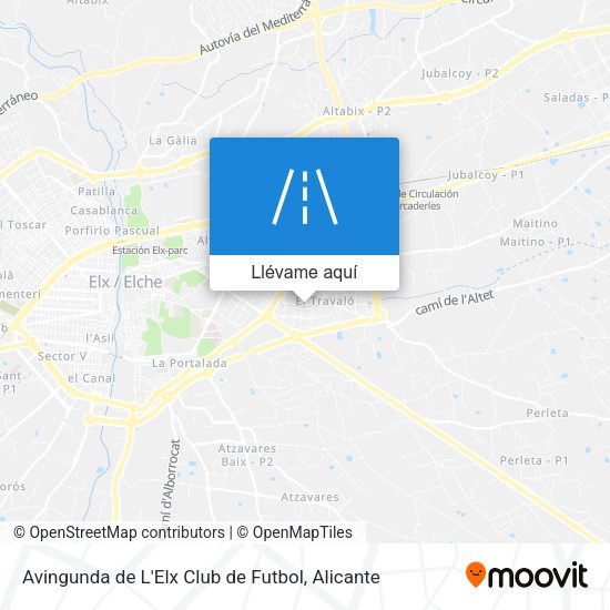 Mapa Avingunda de L'Elx Club de Futbol