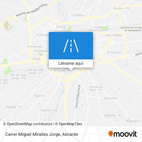 Mapa Carrer Miguel Miralles Jorge