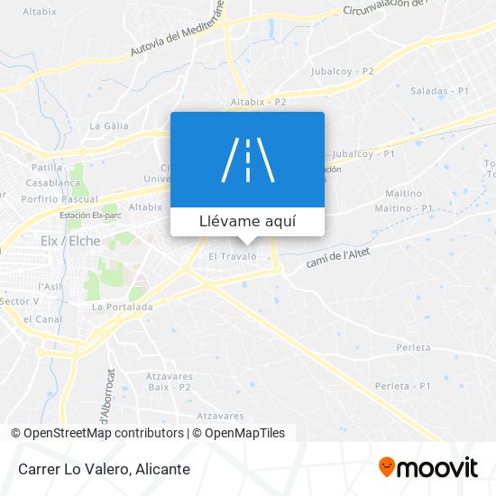 Mapa Carrer Lo Valero