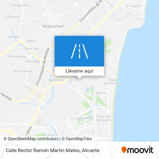 Mapa Calle Rector Ramón Martín Mateo