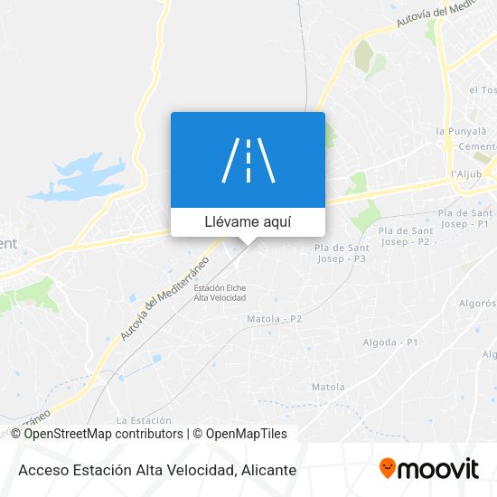 Mapa Acceso Estación Alta Velocidad