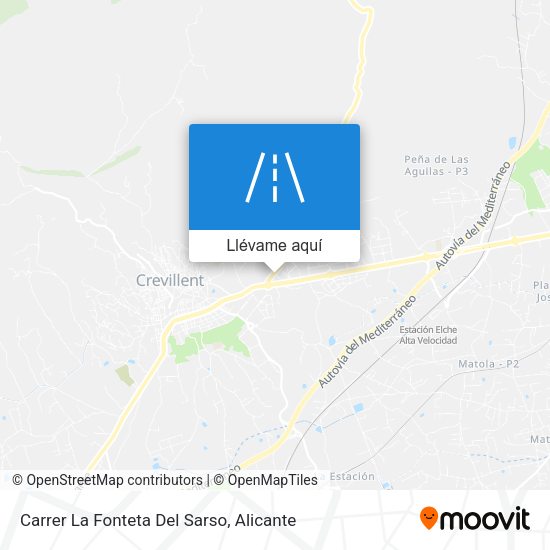 Mapa Carrer La Fonteta Del Sarso
