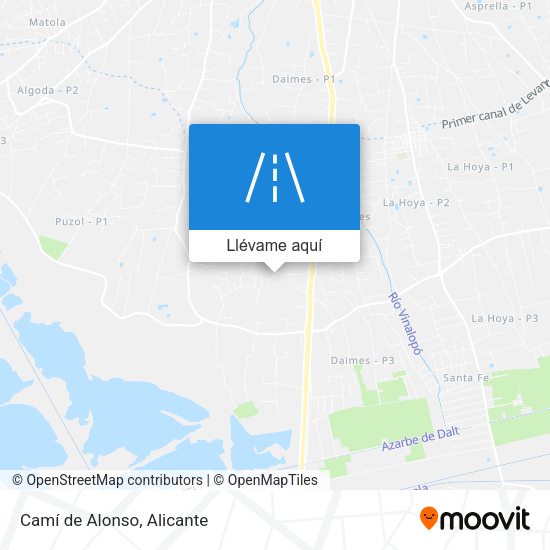 Mapa Camí de Alonso